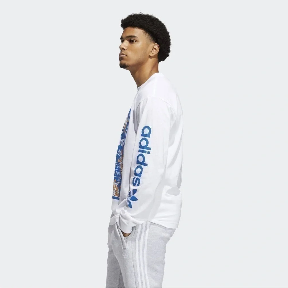 ADIDAS Koi Fish Trefoil Logo long sleeve Tee shirt